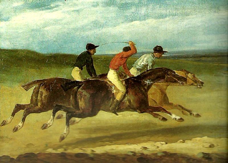 charles emile callande course de chevaux montes china oil painting image
